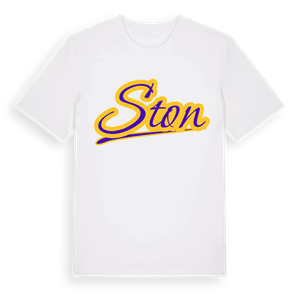 Ston baseball t-shirt – ekologisk bomull t-shirt från Pinshirt
