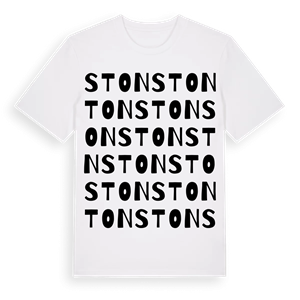 Ston ordlek t-shirt – ekologisk bomull t-shirt från Pinshirt