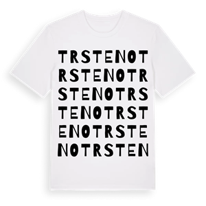 Trsteno ordlek t-shirt – ekologisk bomull t-shirt från Pinshirt