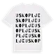 Uskoplje ordlek t-shirt