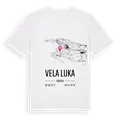 Vela Luka karta t-shirt