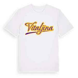 Vitaljina baseball t-shirt – ekologisk bomull t-shirt från Pinshirt