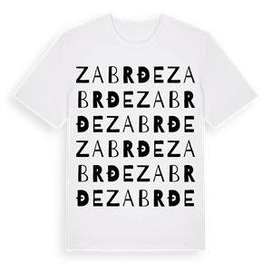 Zabrđe ordlek t-shirt – ekologisk bomull t-shirt från Pinshirt