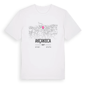 Akçakoca karta t-shirt – ekologisk bomull t-shirt från Pinshirt