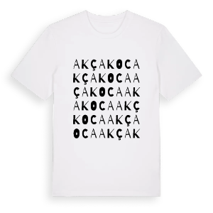 Akçakoca ordlek t-shirt – ekologisk bomull t-shirt från Pinshirt