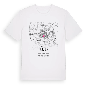 Düzce karta t-shirt – ekologisk bomull t-shirt från Pinshirt