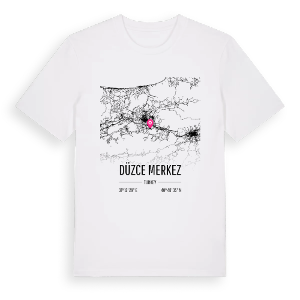 Düzce Merkez karta t-shirt – ekologisk bomull t-shirt från Pinshirt