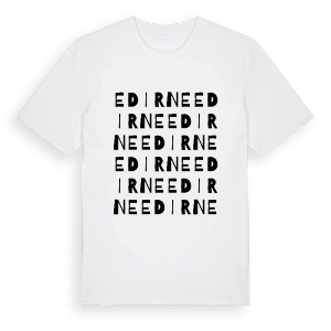 Edirne ordlek t-shirt – ekologisk bomull t-shirt från Pinshirt