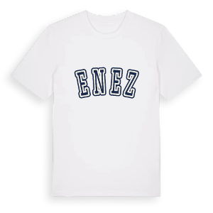 Enez college t-shirt – ekologisk bomull t-shirt från Pinshirt