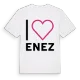 Jag älskar Enez t-shirt stort tryck
