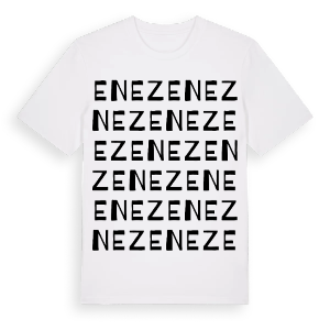 Enez ordlek t-shirt – ekologisk bomull t-shirt från Pinshirt