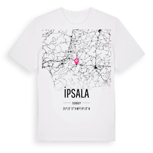 İpsala karta t-shirt – ekologisk bomull t-shirt från Pinshirt