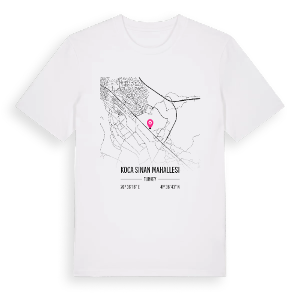 Koca Sinan Mahallesi karta t-shirt – ekologisk bomull t-shirt från Pinshirt