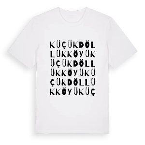 Küçükdöllük Köyü ordlek t-shirt – ekologisk bomull t-shirt från Pinshirt