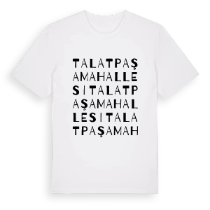 Talatpaşa Mahallesi ordlek t-shirt – ekologisk bomull t-shirt från Pinshirt