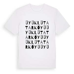 Üyüklütatar Köyü ordlek t-shirt – ekologisk bomull t-shirt från Pinshirt