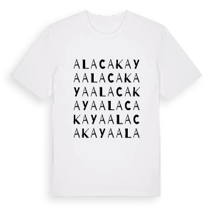 Alacakaya ordlek t-shirt – ekologisk bomull t-shirt från Pinshirt