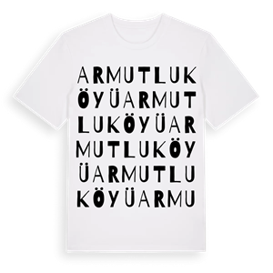 Armutlu Köyü ordlek t-shirt – ekologisk bomull t-shirt från Pinshirt