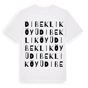 Dibekli Köyü ordlek t-shirt – ekologisk bomull t-shirt från Pinshirt