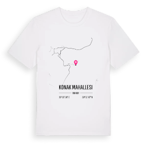 Konak Mahallesi karta t-shirt – ekologisk bomull t-shirt från Pinshirt