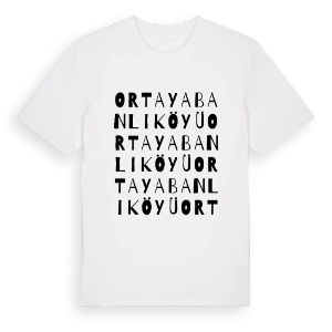 Ortayabanlı Köyü ordlek t-shirt – ekologisk bomull t-shirt från Pinshirt