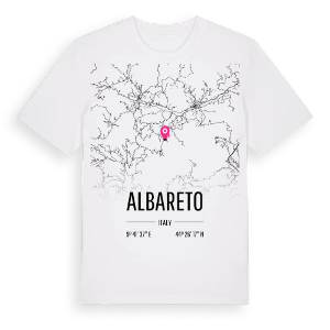 Albareto karta t-shirt – ekologisk bomull t-shirt från Pinshirt