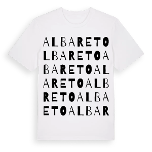 Albareto ordlek t-shirt – ekologisk bomull t-shirt från Pinshirt