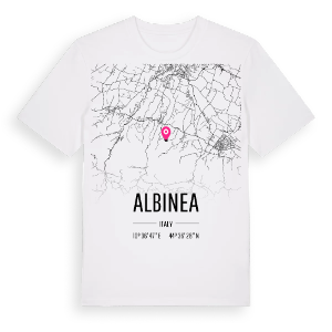 Albinea karta t-shirt – ekologisk bomull t-shirt från Pinshirt