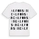 Alfonsine ordlek t-shirt