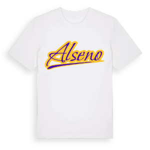 Alseno baseball t-shirt – ekologisk bomull t-shirt från Pinshirt