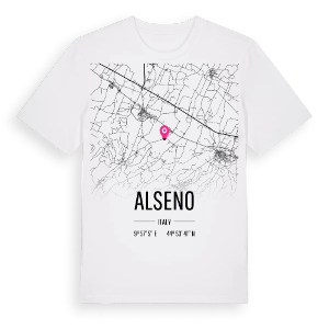 Alseno karta t-shirt – ekologisk bomull t-shirt från Pinshirt