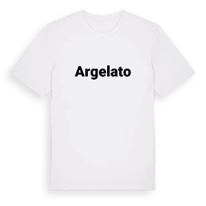 Argelato fetstil t-shirt – ekologisk bomull t-shirt från Pinshirt