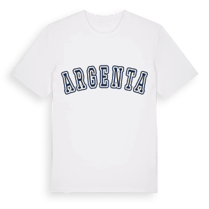 Argenta college t-shirt – ekologisk bomull t-shirt från Pinshirt