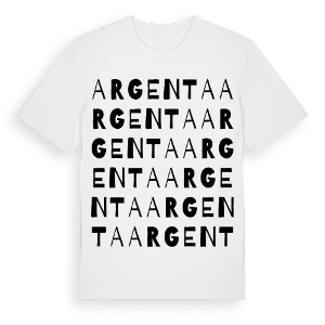 Argenta ordlek t-shirt – ekologisk bomull t-shirt från Pinshirt