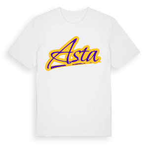 Asta baseball t-shirt – ekologisk bomull t-shirt från Pinshirt