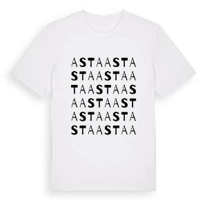 Asta ordlek t-shirt – ekologisk bomull t-shirt från Pinshirt