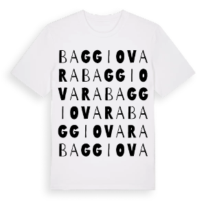 Baggiovara ordlek t-shirt – ekologisk bomull t-shirt från Pinshirt
