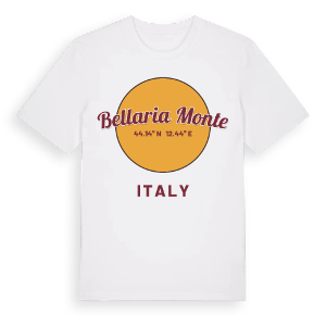 Bellaria Monte cirkel t-shirt – ekologisk bomull t-shirt från Pinshirt