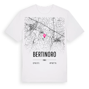 Bertinoro karta t-shirt – ekologisk bomull t-shirt från Pinshirt