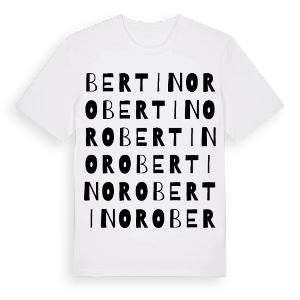 Bertinoro ordlek t-shirt – ekologisk bomull t-shirt från Pinshirt