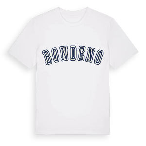 Bondeno college t-shirt – ekologisk bomull t-shirt från Pinshirt