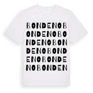 Bondeno ordlek t-shirt – ekologisk bomull t-shirt från Pinshirt