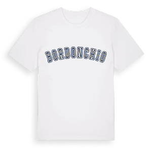 Bordonchio college t-shirt – ekologisk bomull t-shirt från Pinshirt