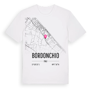 Bordonchio karta t-shirt – ekologisk bomull t-shirt från Pinshirt