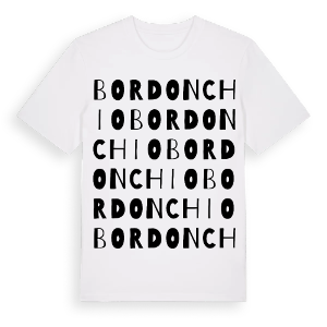 Bordonchio ordlek t-shirt – ekologisk bomull t-shirt från Pinshirt
