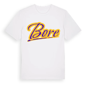 Bore baseball t-shirt – ekologisk bomull t-shirt från Pinshirt