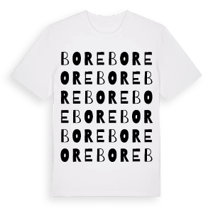 Bore ordlek t-shirt – ekologisk bomull t-shirt från Pinshirt