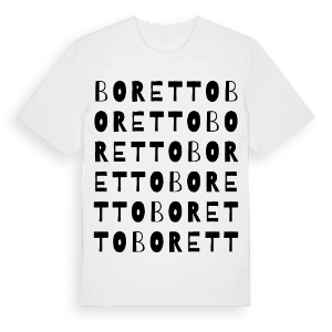 Boretto ordlek t-shirt – ekologisk bomull t-shirt från Pinshirt