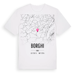 Borghi karta t-shirt – ekologisk bomull t-shirt från Pinshirt