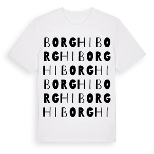 Borghi ordlek t-shirt – ekologisk bomull t-shirt från Pinshirt